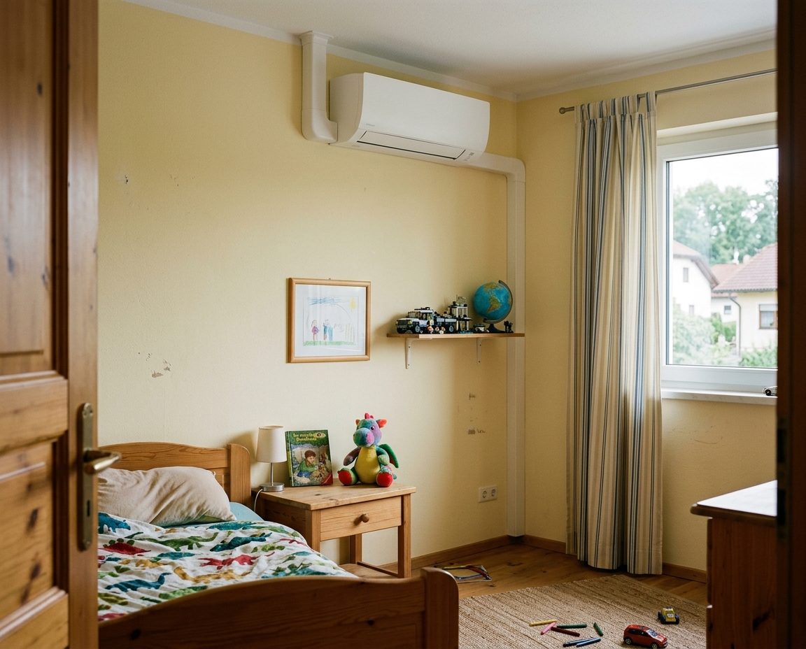 Kinderzimmer mit Klimaanlage